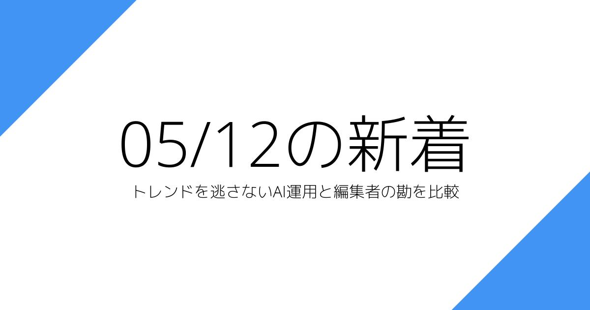 トレンドを逃さないAI運用と編集者の勘を比較