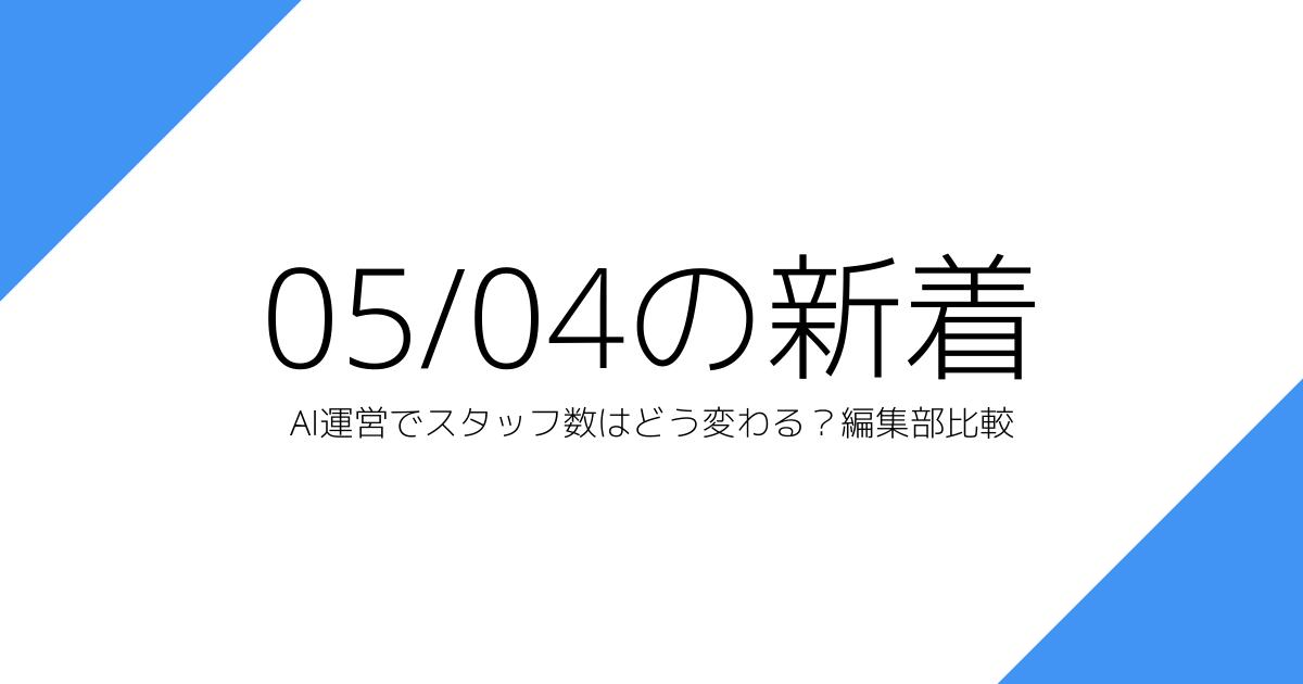 AI運営でスタッフ数はどう変わる？編集部比較